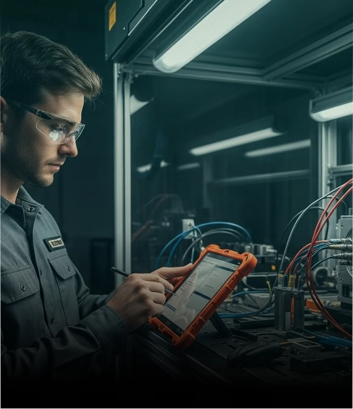 Supervisor reviewing insights dashboard.